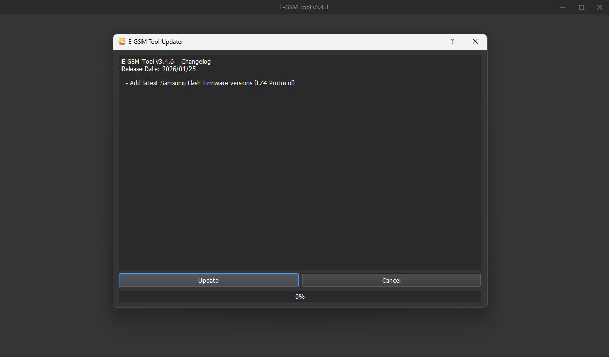 New update of E-GSM Tool has been released "“ v3.4.6
